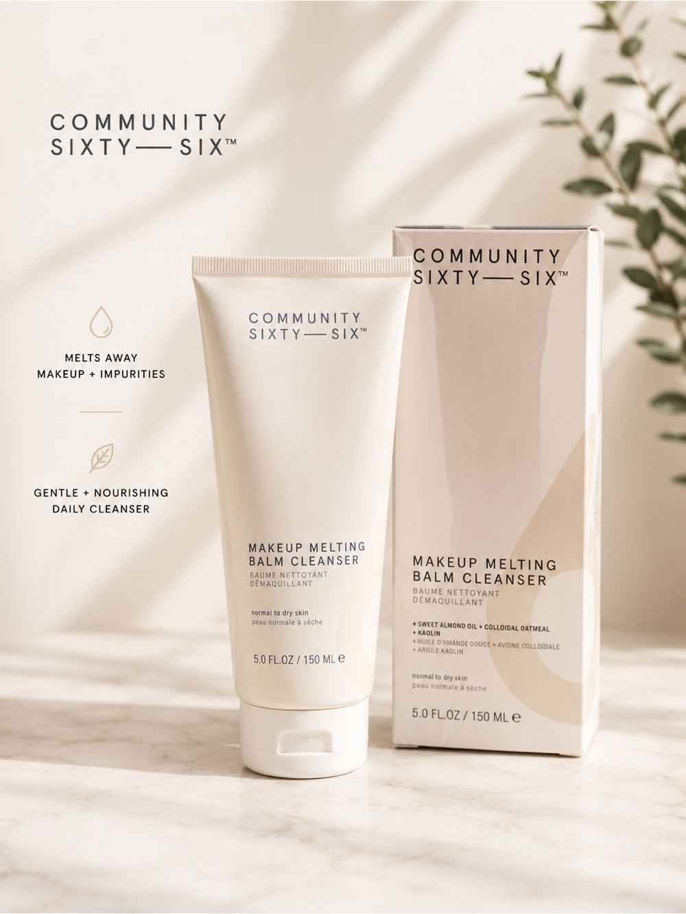 NEW/NIB Community Sixty-Six Makeup Melting Balm Cleanser 150 mL